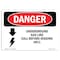 Signmission OSHA Danger Sign, 10" Height, 14" Width, Rigid Plastic, Underground Gas Line Call No. 811, Landscape OS-DS-P-1014-L-1797 - alternate 1